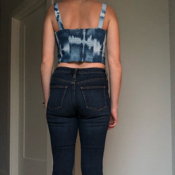 Levi’s Made & Crafted Denim Tie Dye Crop Top - Picture 6 of 6
